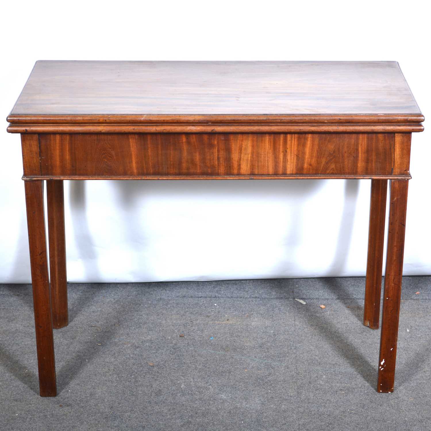 Lot 553 - Victorian mahogany card table.