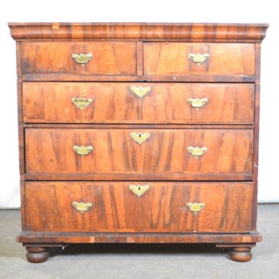 Lot 528 - George II walnut chest of drawers