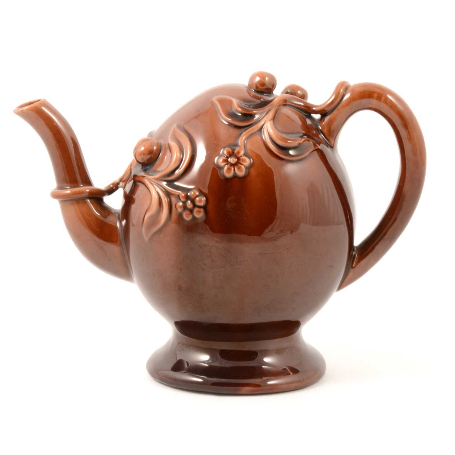 Lot 48 - Copeland & Garrett treacle glazed Cadogan teapot.