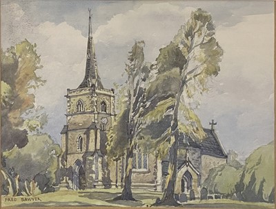 Lot 335 - Fred Sawyer - Aylestone Church.