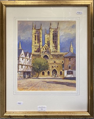 Lot 321 - Lawrence 'Lol' Spence - Lincoln Cathedral, and a Church Square.