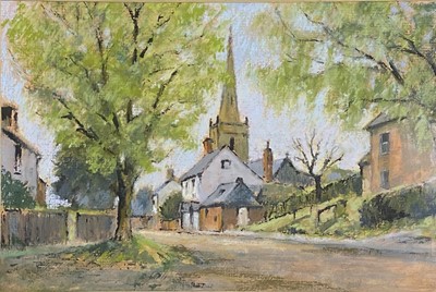 Lot 334 - Lawrence 'Lol' Spence - Stoughton Village, and a folio of watercolours.