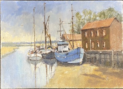 Lot 333 - Lawrence 'Lol' Spence - Tide Mill, and a folio of oil studies.