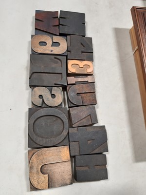 Lot 126 - Various printer's blocks/ typefaces.