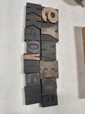 Lot 126 - Various printer's blocks/ typefaces.