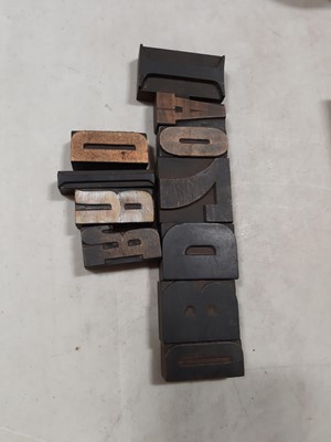 Lot 126 - Various printer's blocks/ typefaces.