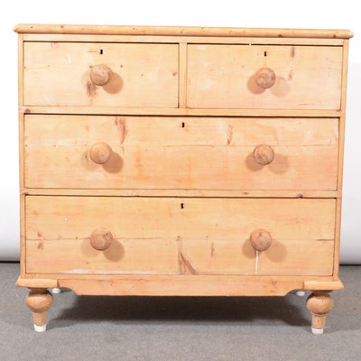 Lot 473 - Stripped pine chest of drawers