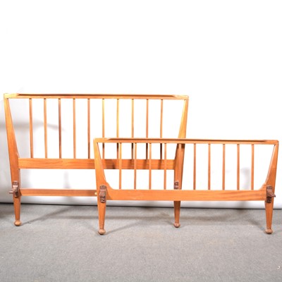 Lot 515 - A teak bedstead, by Heal's