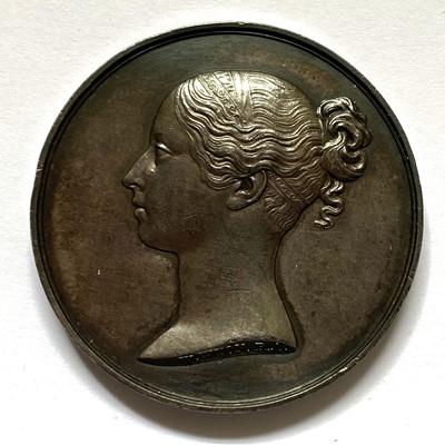 Lot 112 - Accession of Queen Victoria 1837, frosted silver medal