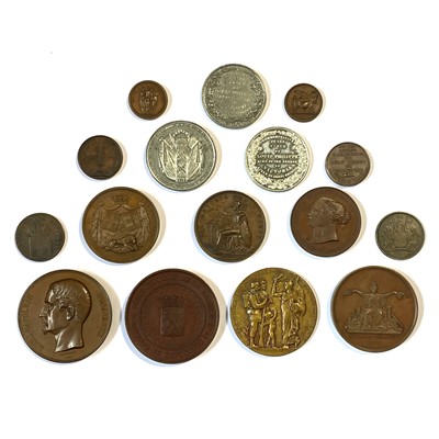Lot 128 - A collection of medals and medalets