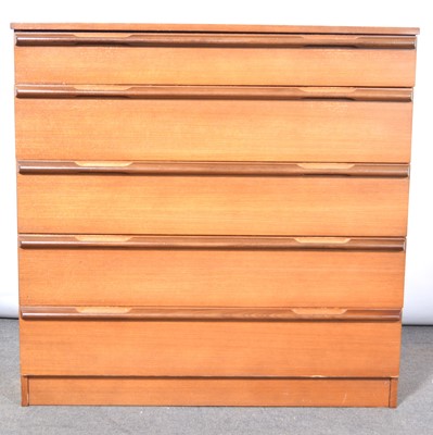 Lot 463 - G-Plan style teak chest of drawers