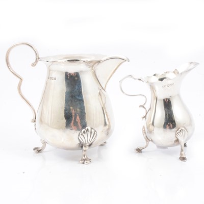 Lot 233 - Two silver jugs