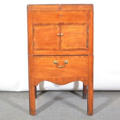 Lot 548 - Victorian mahogany dressing table/commode.