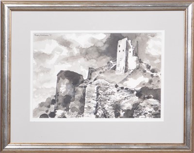 Lot 327 - Rigby Graham, Ruins on a hill