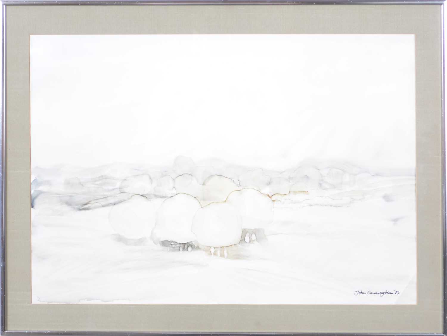 Lot 370 - John Cunningham, Landscape with trees