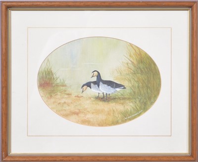 Lot 402 - John Lewis Fitzgerald, Barnacle geese.