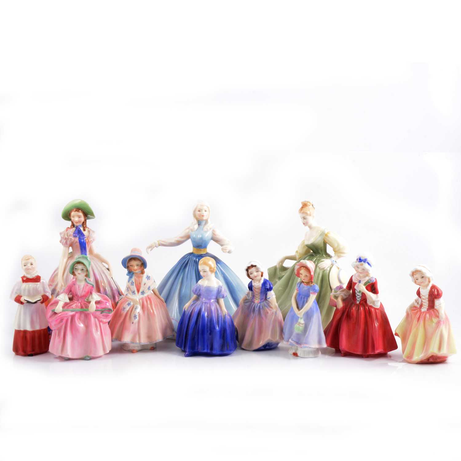 Lot 8 - Small collection of eleven Royal Doulton figures