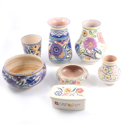 Lot 28 - Collection of Poole Pottery, including 'Blue Bird' pattern
