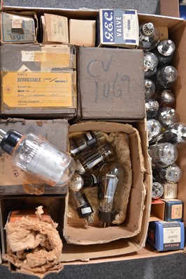 Lot 16 - A large collection of early 20th century and later radio and amp valves