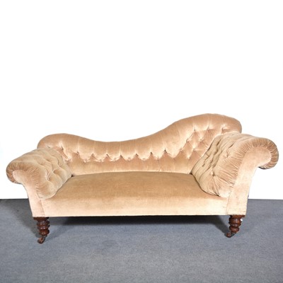 Lot 574 - Edwardian chaise longue