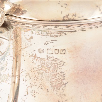 Lot 233 - Silver lidded tankard, Edward Barnard & Sons, London 1909.