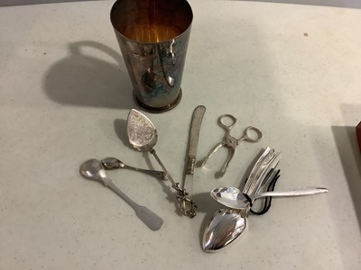 Lot 182 - A small collection of silver-plated items,.