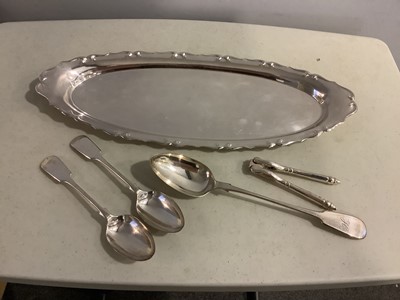 Lot 182 - A small collection of silver-plated items,.