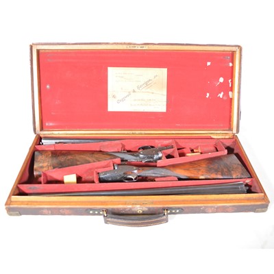 Lot 379 - A true pair of COGSWELL & HARRISON Single Trigger 12-bore side-plate ejector Shotguns