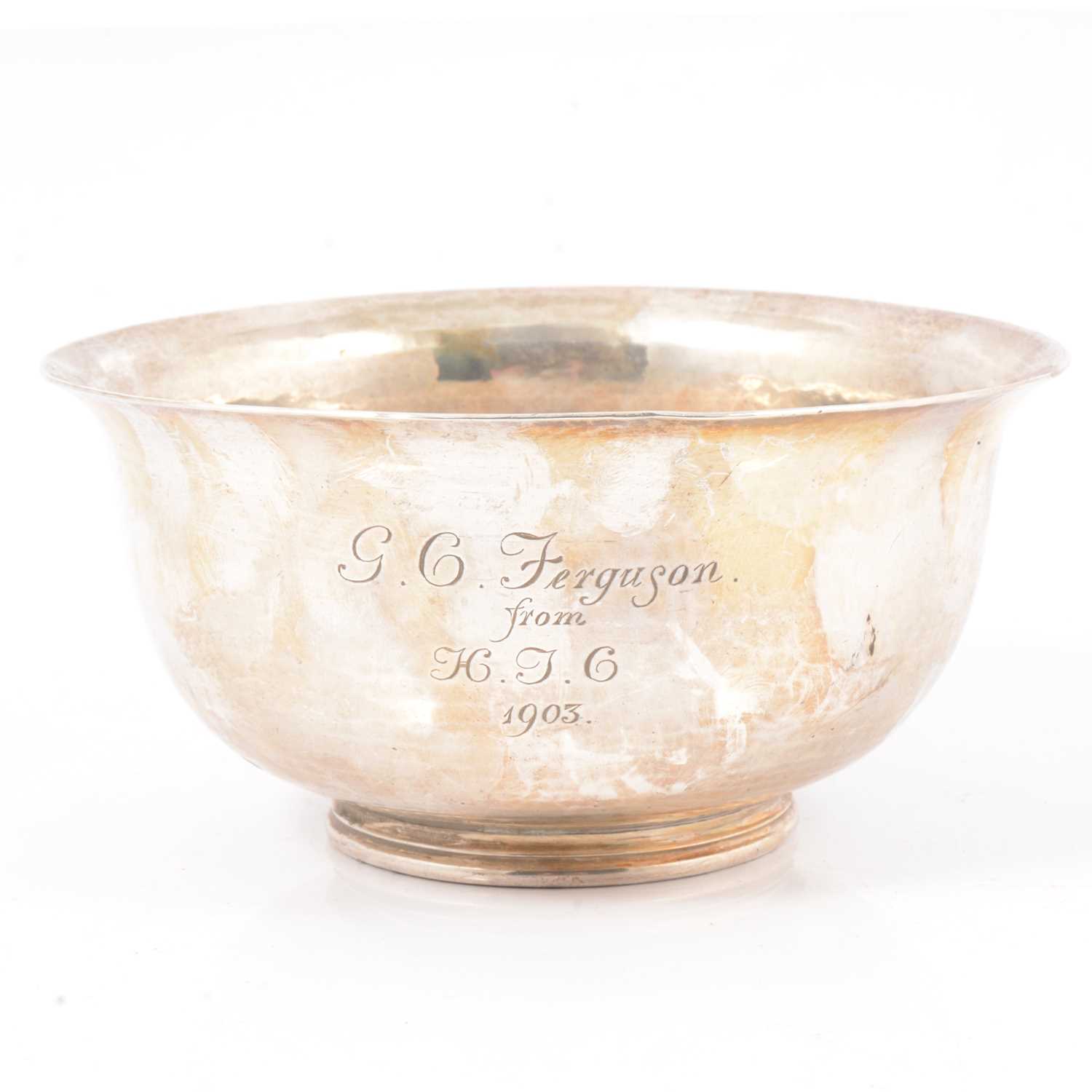Lot 205 - Arts & Crafts silver presentation bowl