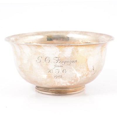 Lot 205 - Arts & Crafts silver presentation bowl