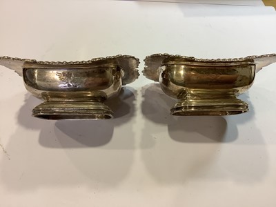 Lot 217 - Silver salts and pepperettes