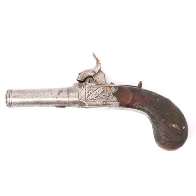 Lot 114 - Victorian box lock pocket pistol