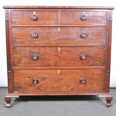 Lot 421 - A Victorian mahogany chest of drawers