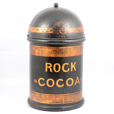 Lot 164 - Toleware 'Rock Cocoa' storage jar/ bin.