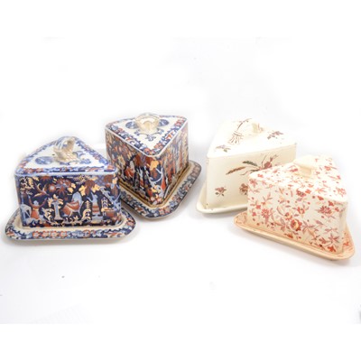 Lot 61 - Staffordshire cheese dishes and covers.