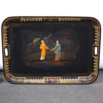 Lot 473 - Victorian Toleware tray