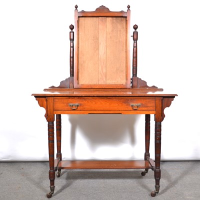 Lot 466 - Victorian mahogany dressing table.