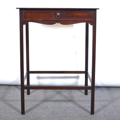 Lot 593 - George III mahogany side table