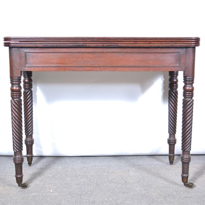 Lot 418 - William IV mahogany tea table