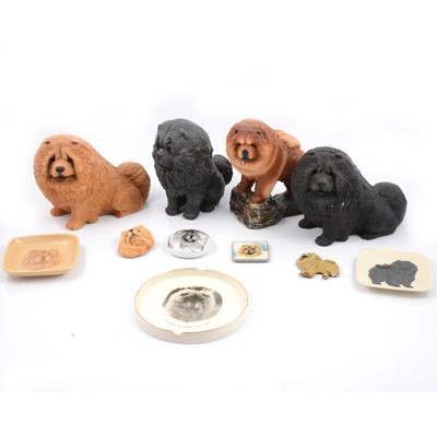 Lot 12 - Royal Copenhagen 'Chow Chow' and other Chow Chow related items.