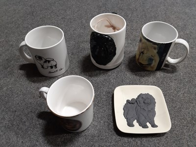 Lot 12 - Royal Copenhagen 'Chow Chow' and other Chow Chow related items.