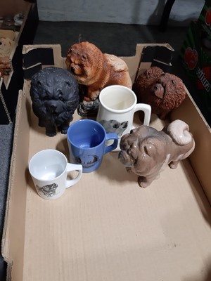 Lot 12 - Royal Copenhagen 'Chow Chow' and other Chow Chow related items.