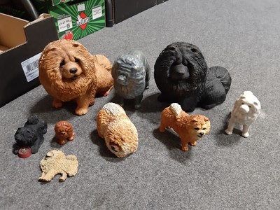 Lot 12 - Royal Copenhagen 'Chow Chow' and other Chow Chow related items.