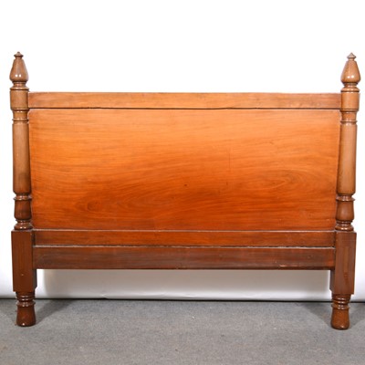 Lot 500 - Mahogany double bed head.