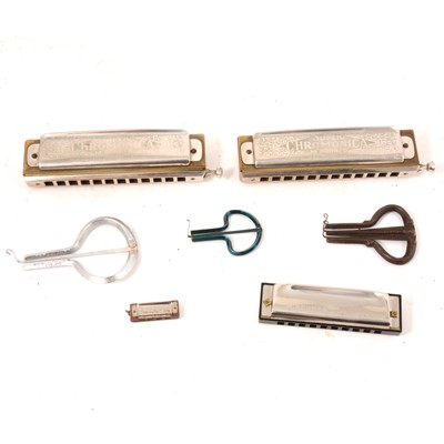 Lot 216 - Selection of Harmonicas and mouth harps.