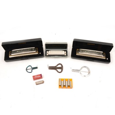 Lot 216 - Selection of Harmonicas and mouth harps.
