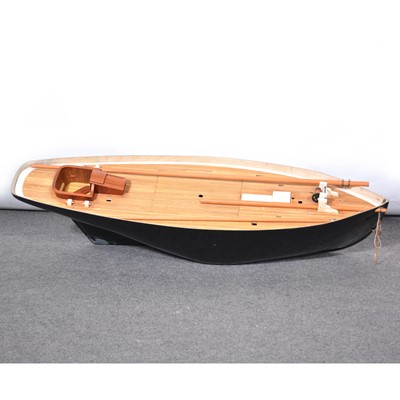 Lot 170 - Part built scratch-built model boat kit the Bristol 'Cutter Cariad'