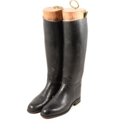 Lot 202 - Pair of Horace Batten black leather riding boots