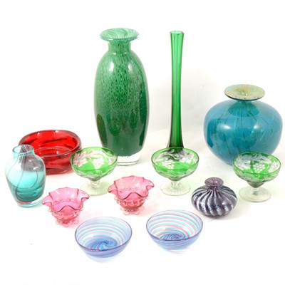 Lot 66 - Mdina and other decorative and art glasswares.