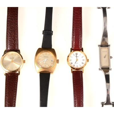 Lot 314A - Four lady's wristwatches - Tissot, Accurist, Sekonda, Gucci.